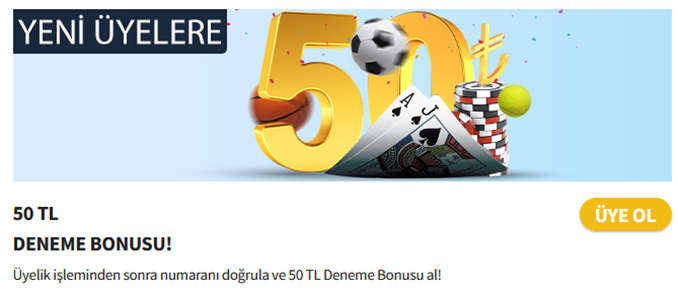 Betpas 50 TL Deneme Bonusu